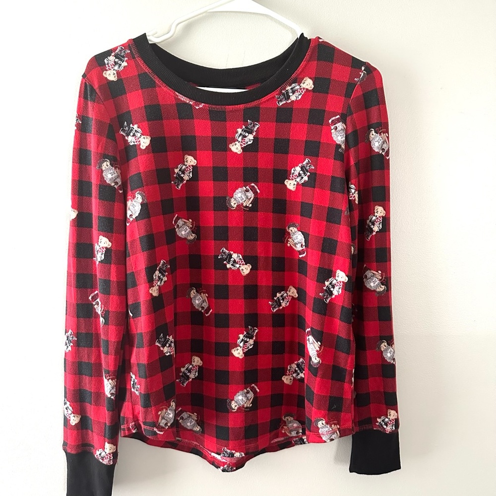 Polo Ralph Lauren Bear Cuffed Sleep Shirt Women’s Size M